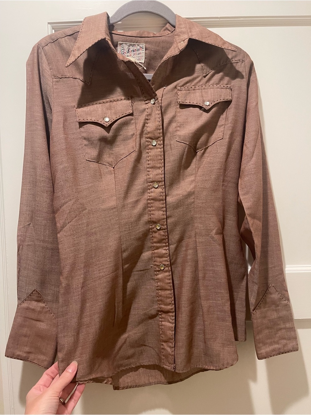 Rockmount Vintage Brown Pearl Snap Western Shirt